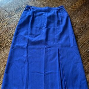 Elegant Blue A-Line Skirt